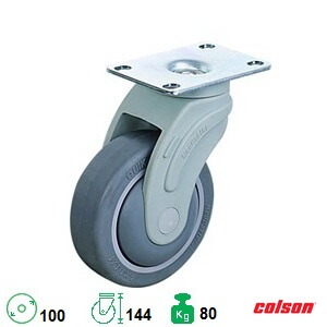 Bánh Xe Cao Su Phi 100 Càng Nhựa Xoay Chuyển Hướng Sto 4856 448 Banhxecolson.com