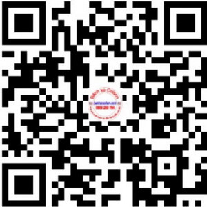 bánh xe đẩy chống tĩnh điện lắp lỗ giữa QR Code banhxecolson.com